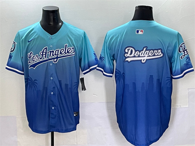 Men's Los Angeles Dodgers Team Big Logo Blue Limited Stitched Baseball Jersey Men's Los Angeles Dodgers Team Big Logo Blue Limited Stitched Baseball Jersey